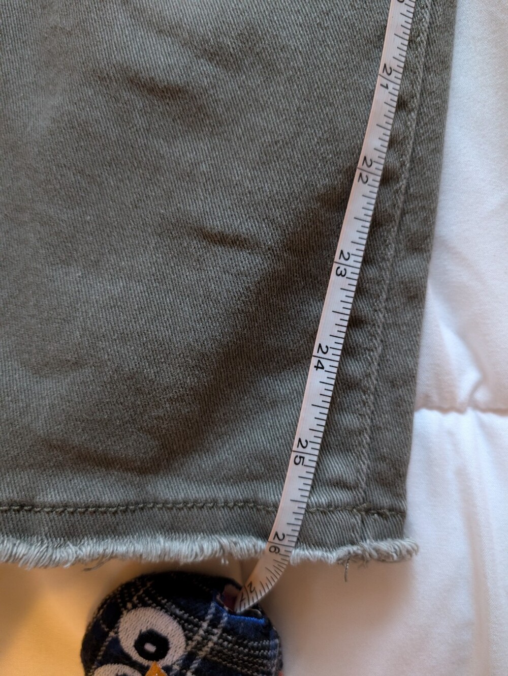 Democracy Women’s Olive Green Straight-Leg Cropped Stretch Waist Jeans Size 6 - Picture 12 of 12